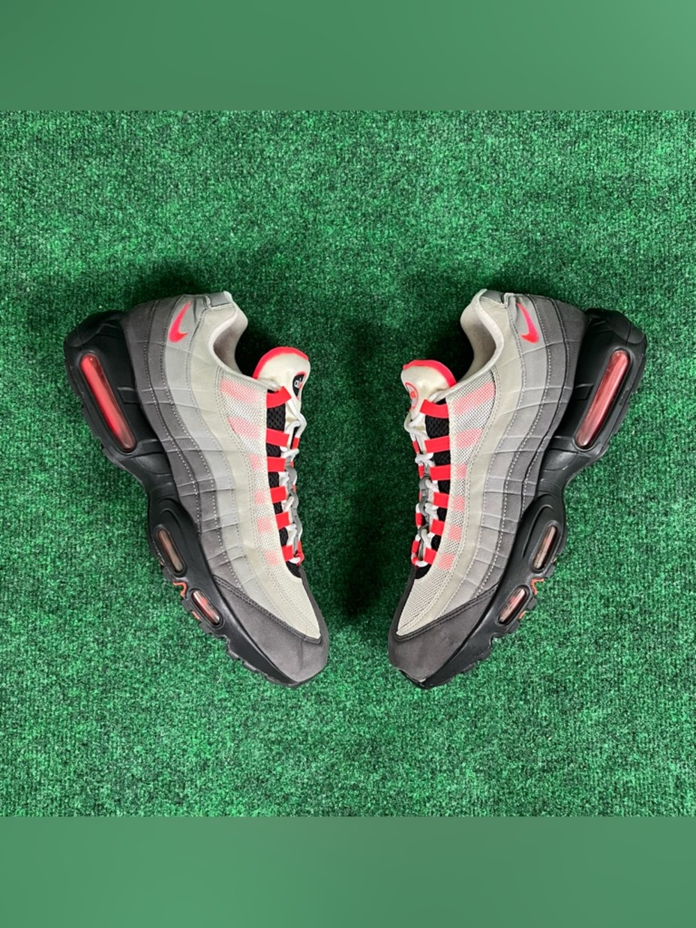 Nike Air Max 95 OG Solar Red White Grey Black Mens Size 13